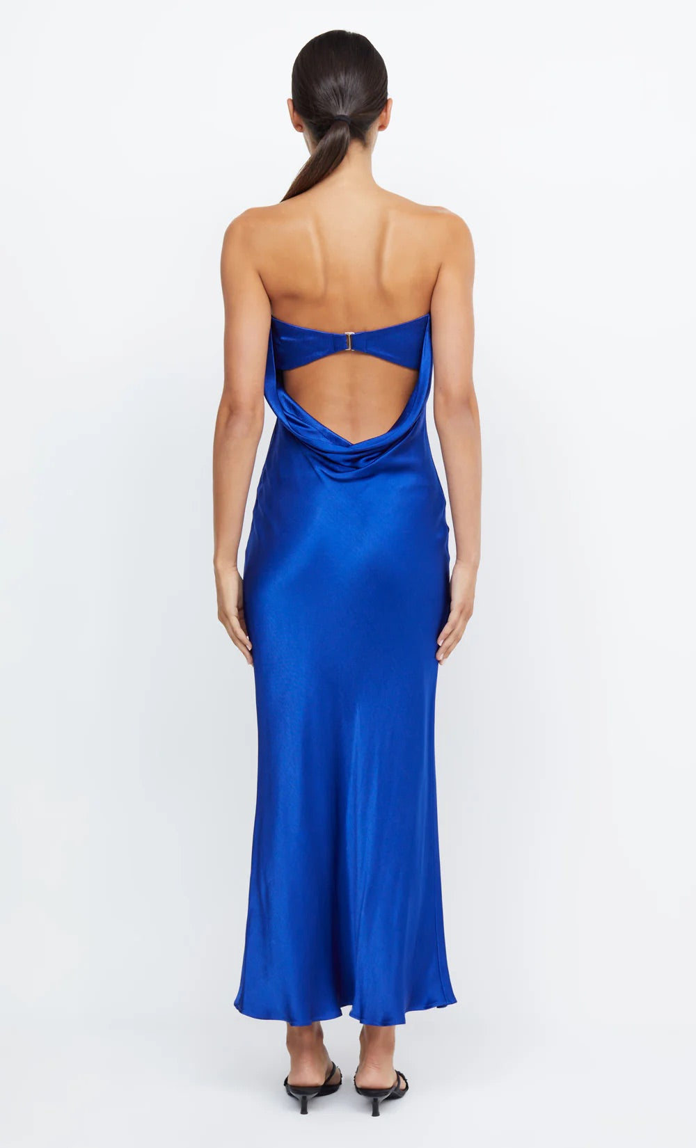 Bec + Bridge Moon Dance Strapless Dress in Mediterranean Blue