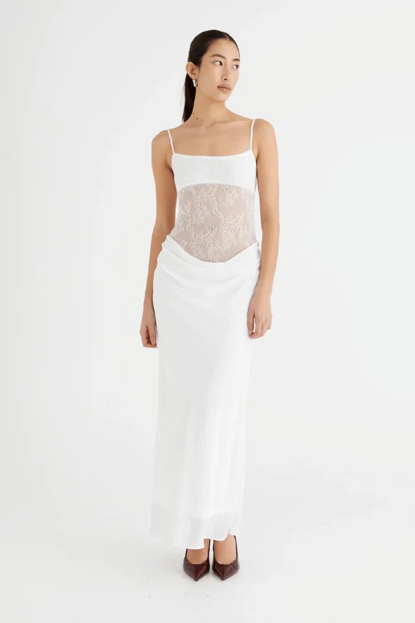 Girls with Gems Benni Gabriel Maxi Dress in White